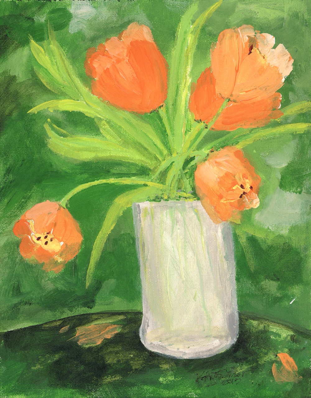 Tangerine Tulips
